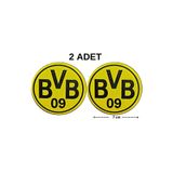 Megas Etiket Ütü ile Yapışan BVB Borussia Dortmund Takım Dokuma Arma