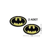 Megas Etiket Ütü ile Yapışan Dokuma Arma/Yama Batman Logo