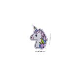 Megas Etiket Ütü ile Yapışan Dokuma Arma/Yama Unicorn