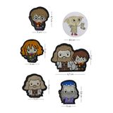 Megas Etiket Ütü Ile Yapışan Harry Potter 6'lı Dokuma Arma/yama Set