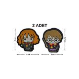 Megas Etiket Ütü ile Yapışan "" Harry Potter Dokuma Arma/Yama Harry&Hermione