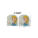 Megas Etiket Ütü ile Yapışan Karlar Ülkesi /Frozen Dokuma Arma/Yama Elsa