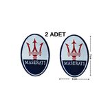 Megas Etiket Ütü ile Yapışan "" Logo Dokuma Arma/Yama Maserati