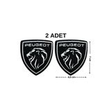Megas Etiket Ütü ile yapışan "Peugeot" Logo Dokuma Arma/Yama