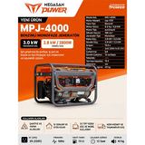 Megasan Power MPJ-4000 Benzinli Marşlı Jeneratör
