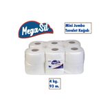 MEGASİL Tuvalet Kağıdı Mini J umbo 12 Li 4Kg Yuvarlak Kağıt 6 Lı