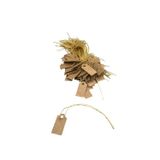 Megass Dekor Küçük Boy Kraft Renk 2 /1 cm 80 adet Karton İpli Fiyat Etiketi