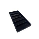MeGass Dekor Lefkoşa Model Süet Kumaş Siyah Renk 38 Cm / 19 Cm Gözlük Sergileme Çekmece Içi Stand