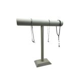 MeGass Dekor Süet Kaplama Krem Renk 42/40 Cm Uzun Kolye - Tesbih Sergileme Standi