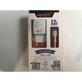 Megatech MT-CT2 2.2A 2 In 1 Typc-e Ev Şarj Type-c Kablo Hızlı Şarj