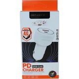 Megatech T05 2Usb 3.4A Beyaz Araç Çakmaklık Şarj Cihazı
