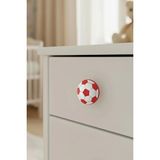 MegaVitrin Futbol Topu Çocuk Odası Mobilya Kulbu - Polyester - Tek Vidalı Dolap ve Çekmece Kulpu