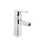 MegaVitrin Tema Kare Slim Tek Gövde Lavabo Bataryası Krom TSE Belgeli 35 mm Kartuş 5 Yıl Krom Tek Ebat