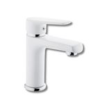 MegaVitrin Tema Zenn Lavabo Bataryası Musluk Beyaz | TSE Belgeli 35 mm Kartuşlu Paslanmaz 5 Yıl Garanti Tek Ebat
