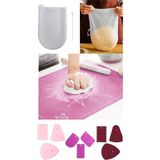 Megaw 3 Lü Set Büyük 45X65 cm Hamur Açma Matı + 3'lü Hamur Kesici