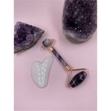 Megaw Ametist Face Roller ve Aytaşı Gua Sha 2 'li Set