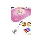 Megaw Büyük Boy Silikon Hamur Açma Matı 60X45CM Otomatik Çırpıcı Hamur Kesme Spatulası