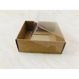 Megaw Kraft Asetat Kapaklı Kutu 9X9X3 cm (25 Adet)