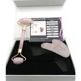Megaw Pembe Kuvars Roller ve Gua Sha (Sertifikalı)