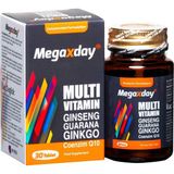 MegaXday 30 Tablet Multivitamin Ginseng Guarana Ginkgo Coenzim Q10 İçeren Besin Takviyesi