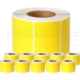 Megazon 40X60 Termal Sarı Eczane Ilaç Tarif Etiketi 1000 Adet - 10 Rulo - 40 x 60 mm