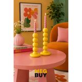 MEGBUY Boncuk Tasarım Dekoratif Mumluk 2'li Set