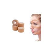 megev medikal MEGEV Face Tape 5 Metre Sarı Yüz ve Kaş Kaldırma Bandı – Esnek Kinezyo Lifting Bant