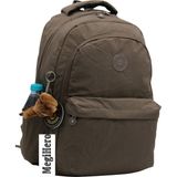 MegiHero 2200 Suya Dayanıklı Kumaş Okul Çantası Unisex Okul Sırt Çantası Kahverengi