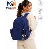 MegiHero Suya Dayanıklı Kumaş 1650 Günlük Sırt Çantası Unisex Okul Çantası - Lacivert