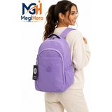 MegiHero Suya Dayanıklı Kumaş 1650 Günlük Sırt Çantası Unisex Okul Çantası - Lila