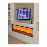 MeGulart 70X30 DEKORATİF ELEKTRİKLİ ŞÖMİNE 3 FARKLI RENK VE PROFESYONEL SES SİSTEMİ