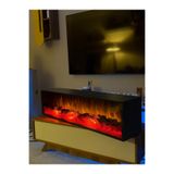 MeGulart 80x35X25 DEKORATİF şömine GENİŞ KÖZ+ LAZER KESİM