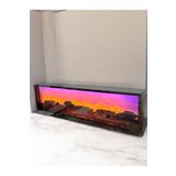 MeGulart Elektrikli Şömine 80 X 30 Cm Renk Modlu Bluetoothlu Uzaktan Kumandalı