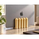 Megys Studio Dora Dekoratif Dikey Macbook Standı - Metalik Altın