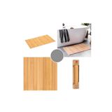 Mehay Home Lüx Bambu Kaymaz Banyo Paspası- Su Geçirmez-Çok Amaçlı Mat 50*80