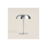 MEHAY HOME Metal Gümüş Dokunmatik Lighto Şarjlı Abajur Dekoratif Şık Masa Lambası Metal Gövde