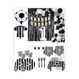 Mehca taraftar 16 kişilik siyah beyaz (BJK) 1 yaş balonlu doğum günü konsepti