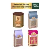 Mehmet Efendi Filtre Kahve Tanışma Paketi 250 gr x 3 Adet + 250 gr Türk Kahvesi