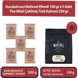 Mehmet Efendi Kurukahveci Mehmet Efendi 100 gr x 5 Adet ve The Whirl Çekilmiş Türk Kahvesi 250 gr