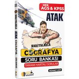 Mehmet Eğit KPSS Haritalarla Atak Coğrafya Soru Bankası Mesleki Hazırlık İçin 240 Sayfa