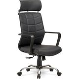 Mehmet Yaren Büro Efes Yönetici Makam - Ofis Müdür - Büro - Çalışma Koltuğu Renk Krom Ayaklı - Antrasit