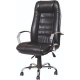 Mehmet Yaren Büro My1 Yönetici Makam - Ofis Müdür - Büro - Çalışma Koltuğu Siyah Renk Krom Ayaklı