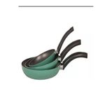 Mehtap 3'Lü Tava Seti 18 Cm 22 Cm 26 Cm - Yeşil Renk