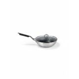 Mehtap Chefline İndüksiyon Tabanlı Wok Tava (28 Cm) – Cam Kapaklı