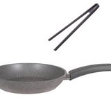 Mehtap Granit Tava 20 CM Ve Silikon Maşa