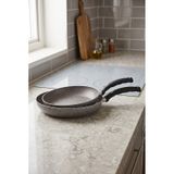 Mehtap Kuvars Granit Tava Seti 20+24cm Gri