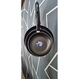 Mehtap TAVA 3 LÜ TAVA SETİ 18+22+26CM PEMBE RENK YANMAZ YAPIŞMAZ TEFLON TAVA