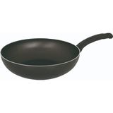 Mehtap Teflon Wok Tava - 24 cm - Füme