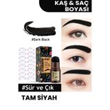 mei Kaş Şekillendirici Ve Saç Dolgunlaştırıcı Set-suya Dayanıklı Yeniden Kullanılabilir Şablon Black