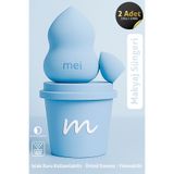 mei Makyaj Süngeri Fondöten Emmeyen Sponge Coffee Cup Hijyenik Blue1 Pro 1 Mini